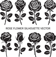 Romantic Rose Flower Silhouette Vector Design

Single Blooming Rose Black Outline Illustration

Vintage Rose Silhouette for Wedding and Valentine

Minimal Line Art Rose Flower Vector Clipart

Elegant 