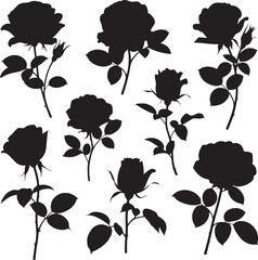 Romantic Rose Flower Silhouette Vector Design

Single Blooming Rose Black Outline Illustration

Vintage Rose Silhouette for Wedding and Valentine

Minimal Line Art Rose Flower Vector Clipart

Elegant 