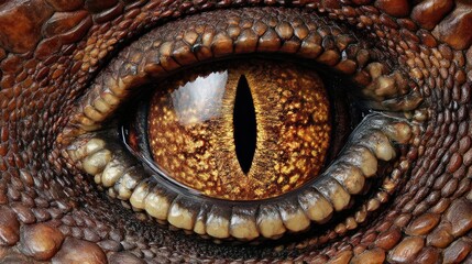 Naklejka premium Close-up reptile eye (1)