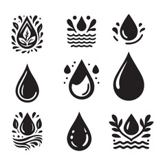 Water drops Svg