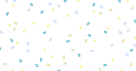 紙吹雪 背景 イラスト（寒色系／青系カラー） | ベクター 