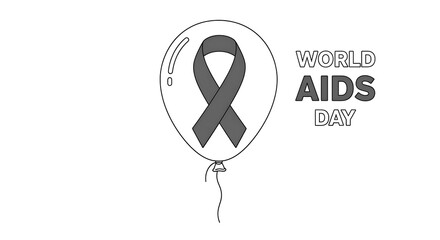 Kazakhstan Independence Day: Elegant Line Art Tulip Bouquet Illustration