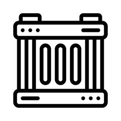 radiator line icon
