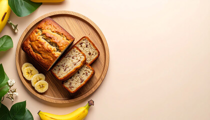 Banana Bread on a wooden board