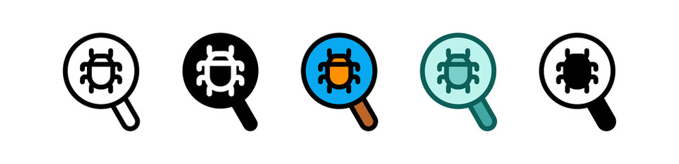 Obraz premium Anti Virus multiple icon