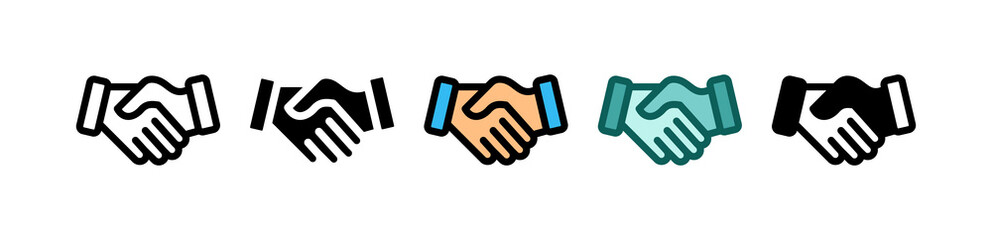 Hand Shake multiple icon