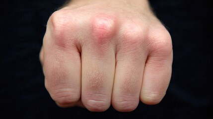 Close-up of a clenched fist