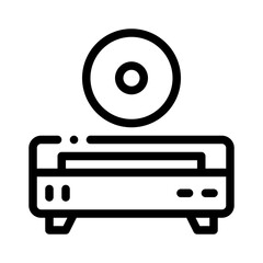 DVD line icon