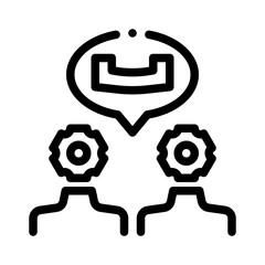 management support line icon