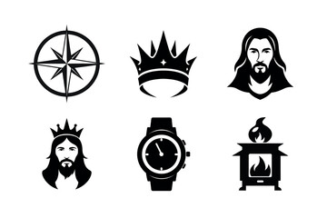 Watch crown jesus vector 