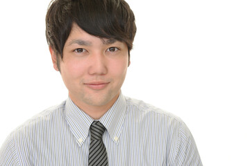 微笑むビジネスマン