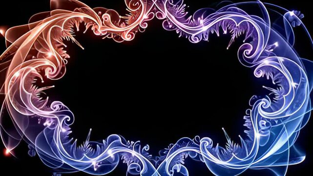 An graceful Fractal abut shot dilate indium recursive grommet emerges, smother past glittering thread of smooth pastel that curl gracefully, the cartoonish beam mull and refract framing the