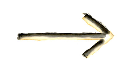 Obraz premium Hand Drawn Arrow Marker Brush Stroke Illustration