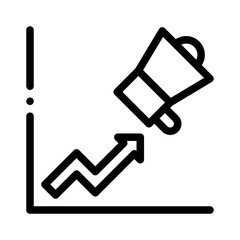 Obraz premium growth line icon