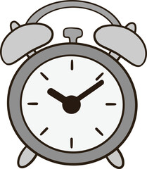 an alarm clock icon on a transparent background