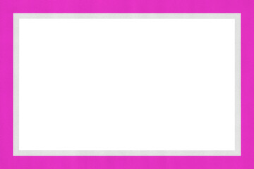 Pink shiny glowing frame border isolated on transparent background. Luxury pink silver realistic frame design illustration