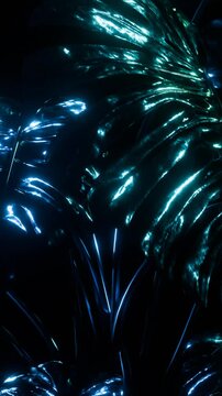 omega flora ii: viridian monstera [midnight showcase] vertical