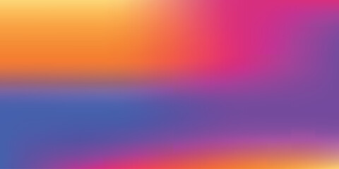 Abstract modern colorful gradient illustration background vector design. Magenta, purple, yellow, orange, and blue.