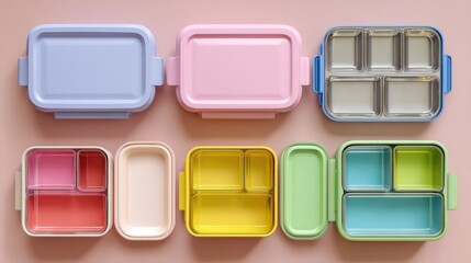 Colorful Bento Lunch Box Collection