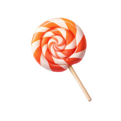 Colorful swirled lollipop on a stick
