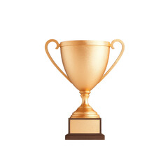 Fototapeta premium Golden trophy for achievements and awards