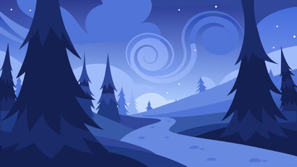 Obraz premium winter landscape with snow