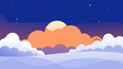 winter landscape with mountains