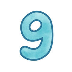 Blue Number nine