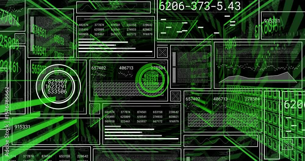Poster green spiral tunnel appearing causing hud panels populating gauge code and grid updating data
