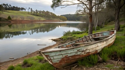 boat on the lake