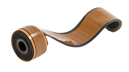 Innovative industrial design of flexible material studio product photography modern close-up