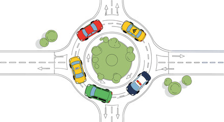 Navigating urban traffic flow a comprehensive guide to roundabout operations and safety measures for drivers