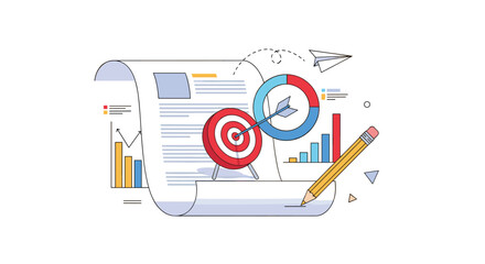 Achieving business objectives through strategic planning data analysis and performance measurement for growth
