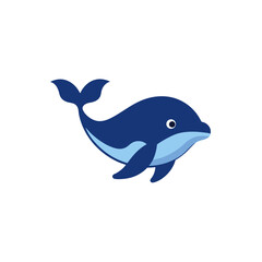 Obraz premium whale-icon---ocean-wildlife-icon-on-white-