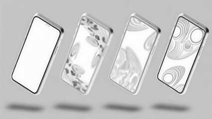 Abstract Black 3D Background With Glass Transparent Style