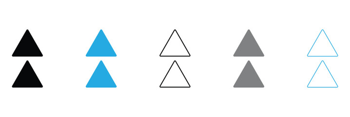 Scroll horizontal icon Vector logo sign . vector illustration . EPS 10 