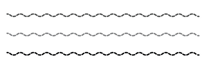 Wavy dashed line divider . Vector Illustration&nbsp;.&nbsp;EPS&nbsp;10&nbsp;. 
