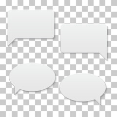 3d chat talk empty text speech bubble