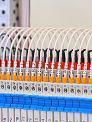 Connecting the electrical module using copper electrical insulated wires. 