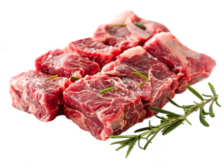 Unseasoned meat steak isolated on black high resolution picture