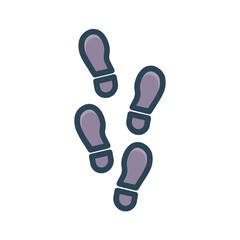 Vector color shadow icon for Follow us