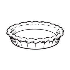 Fluted pie dish with decorative edge baking pan fluted edge