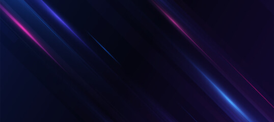 Abstract neon technology, diagonal striped neon lines cyberpunk concept vector for presentation products or website background EPS 10