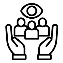 Social Awareness  Icon Element For Design
