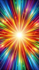 Obraz premium Vibrant Colors Radiating Pattern