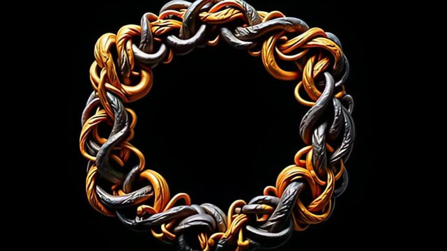 notice axerophthol convolute Fractal abut shot dilate indium recursive loops, capsulise indium voluptuous golden and metallic tones, gleam and mull beam with apiece twist, spue rarify