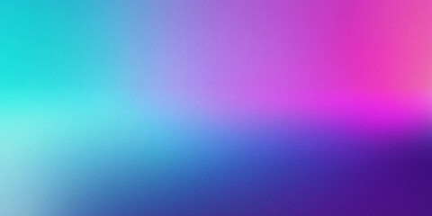 Fototapeta premium Grainy gradient background with teal, purple, and blue tones. Subtle noise texture adds depth—perfect for modern design, digital art, or visual branding.