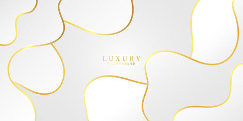 Luxury white background with golden wave accents, perfect for wedding invitations, premium stationery, or high end branding.