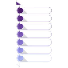 Business infographic template. 7 Step timeline journey.