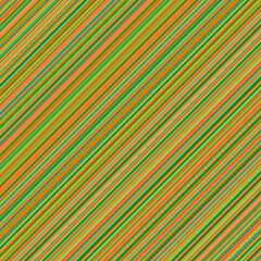 Obraz premium Minimalist design Abstract striping Simple geometric pattern of multicolored narrow diagonal straight stripes Limited summer autumn green orange colors